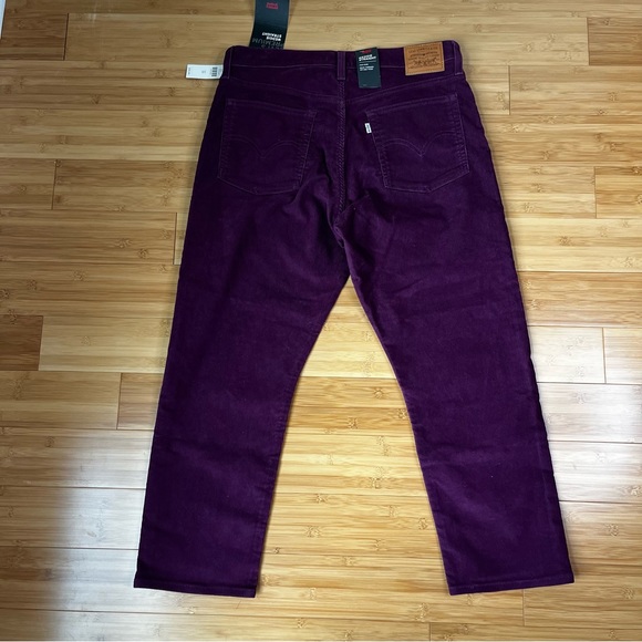 Levi’s Premium Wedgie Straight Corduroy Crop Jeans Potent Purple Anthropologie - Picture 8 of 16